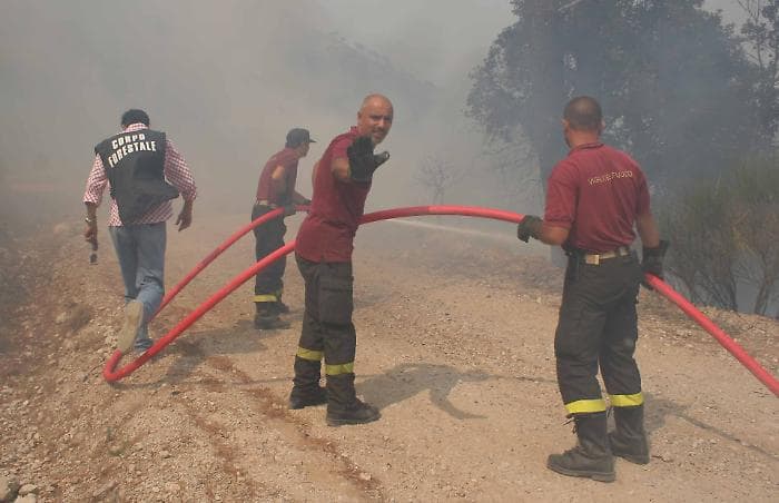Incendi in Sicilia: muore un pompiere, numerosi interventi sull'isola