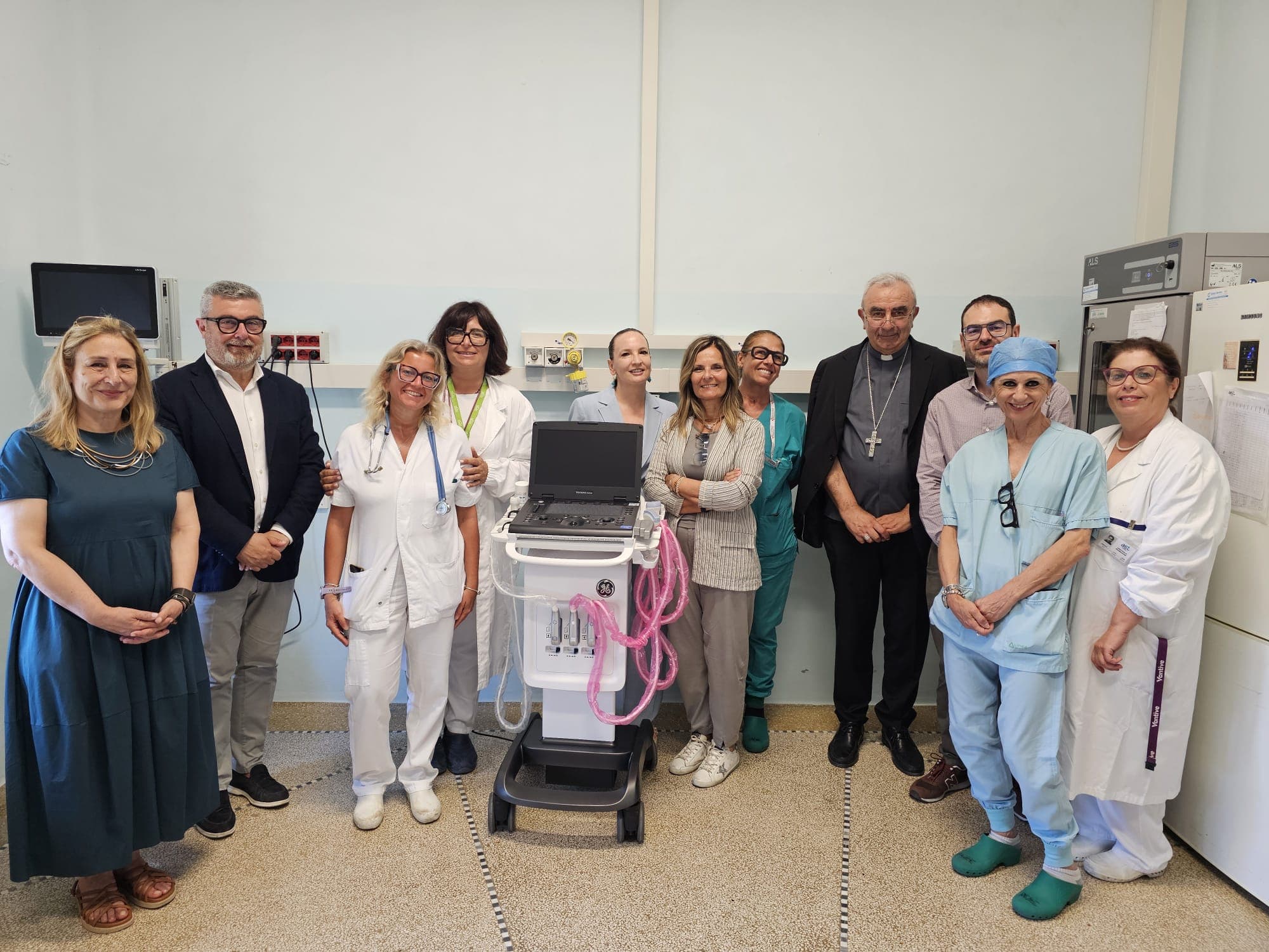 Ospedale di Senigallia,  donato un ecografo al reparto  di Anestesia e Rianimazione